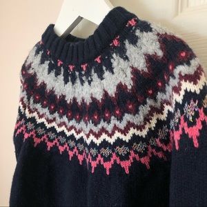 Girls Crewcuts Fair Isle Sweater Size 6-7